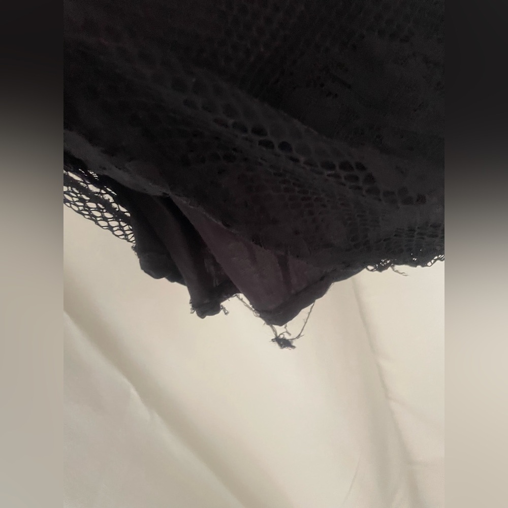 Free People Black Lace Mini Dress size medium (MAKE OFFER!) - Picture 4 of 6